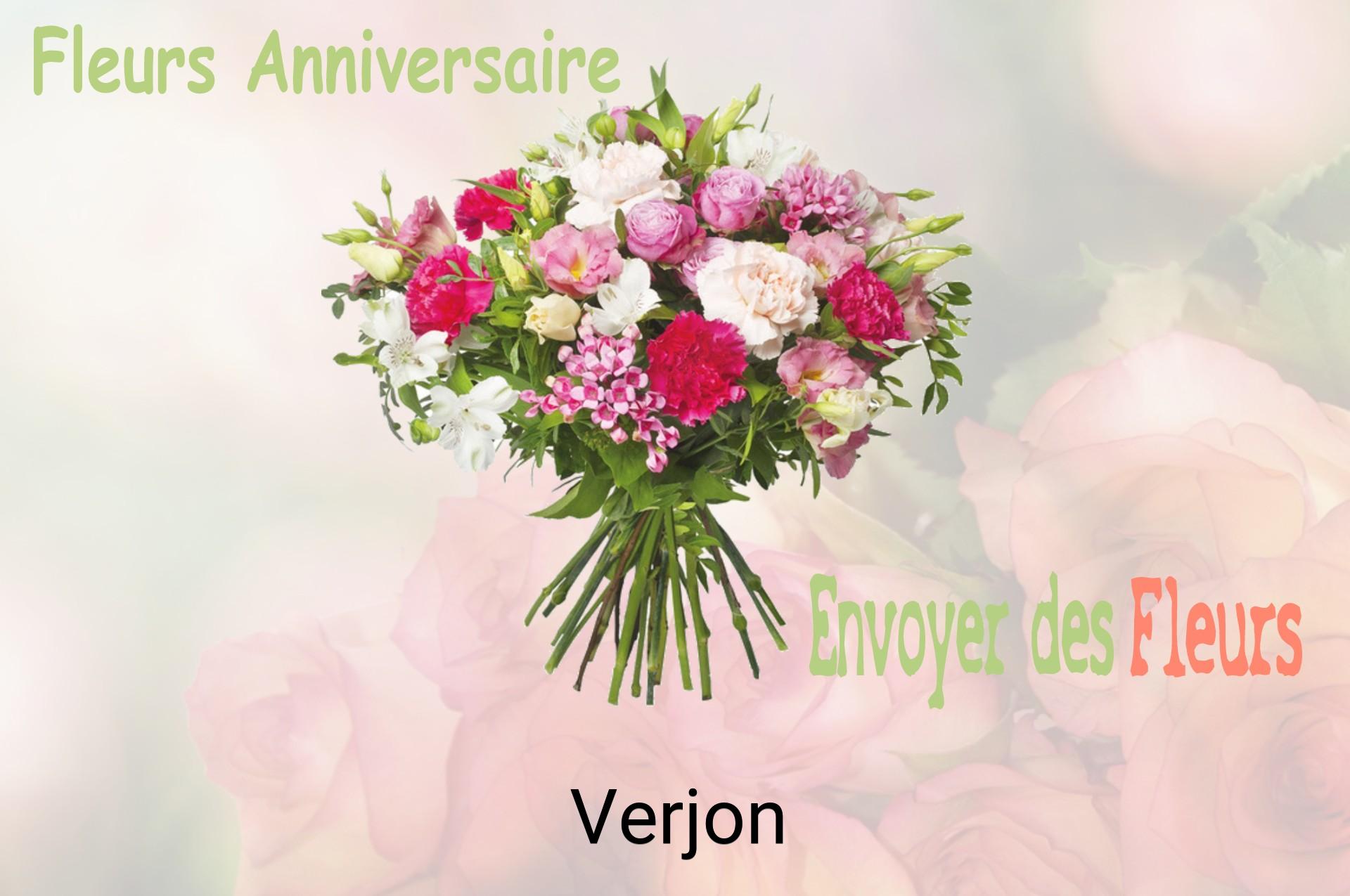 Bouquet de fleurs d’anniversaire livré à Verjon