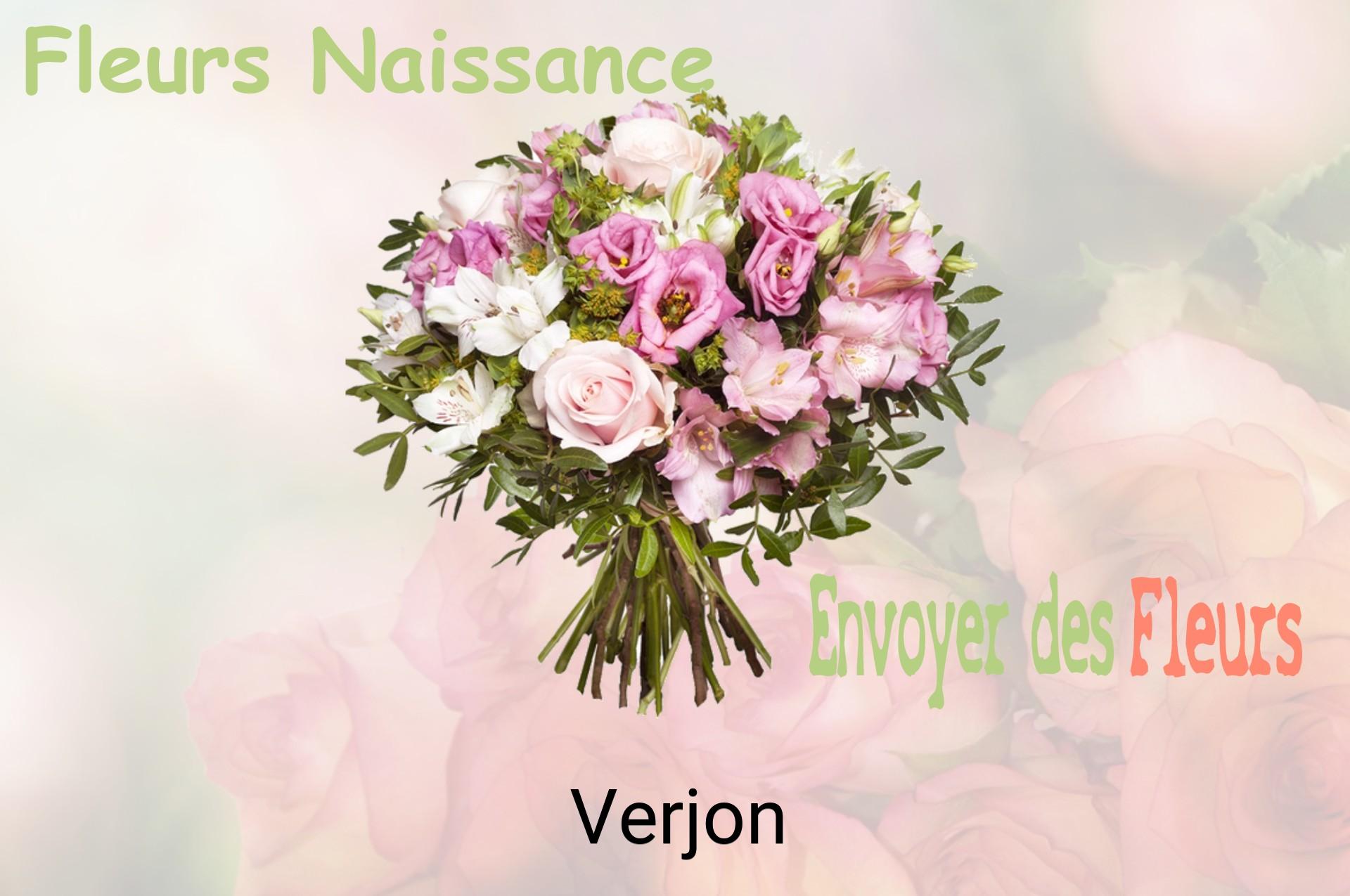Bouquet de fleurs de naissance livré à Verjon